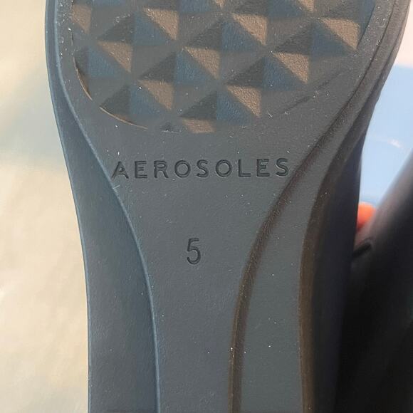 Aerosoles Womens Carin Navy Comfortable Wedge Ankle Booties Size 5M Casual - Picture 9 of 11